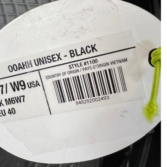NWT! OOFOS OOahh‎ Slide, Black - Men’s Size 5, Women’s Size 7 main image 10